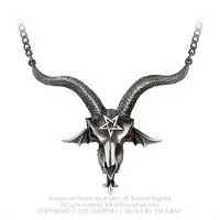 Alchemy Gothic - Gothic Halsketting - Baphometica Pendant - zilverkleurig | Maat Standard