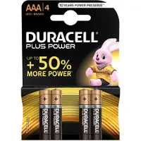 Duracell Plus Power Batterij - AAA LR03 MN2400 4 Stuks