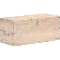 vidaXL Kist 90x40x40 cm massief acaciahout