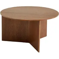 HAY Slit salontafel Ø65 cm Lacquered walnut