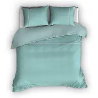 Romanette Dekbedovertrek Duchesse Mistygreen Wit Flanel-260 x 200 / 220 cm | Extra Breed