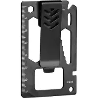 Fosco Survival multitool met geldclip zwart