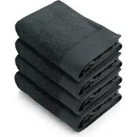 Walra handdoeken 60x110 Soft Cotton - 4-delig - Badhanddoeken 550 g/m² - 100% Katoen - Handdoekenset Antraciet