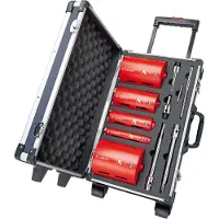 Carat Droogboorset Ø32-52-82-112-132 met Adapters en Koffer - HTESET0000