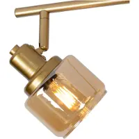 Lucide BJORN - Plafondspot (Plafondlamp) - 4xE14 - Mat Goud / Messing
