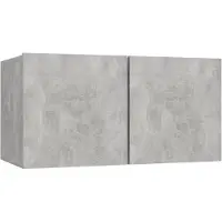 vidaXL Tv-hangmeubel 60x30x30 cm betongrijs