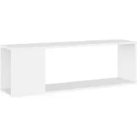 vidaXL Tv-meubel 100x24x32 cm bewerkt hout wit