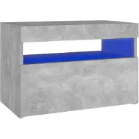 vidaXL Tv-meubel met LED-verlichting 60x35x40 cm betongrijs