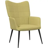 vidaXL Relaxstoel stof groen
