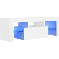 vidaXL TV-kast met LED-verlichting, wit, 120x35x40 cm
