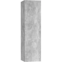 vidaXL TV-kast, betonkleur, 30,5 x 30 x 110 cm, houtvezelplaat