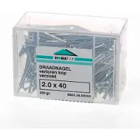 Hoenderdaal Draadnagel plat geruite kop gegalvaniseerd 2.4 x 45mm 350 gram