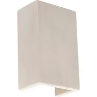 QAZQA Industriële wandlamp grijs beton rechthoek - Meaux