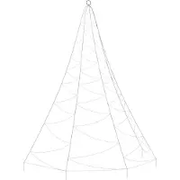 vidaXL Boom met metalen haak en 720 LED's wandmodel 5 m koudwit