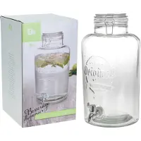 Eh Excellent Houseware Glazen drank dispenser 8 liter - Glazen limonade dispenser 8 liter
