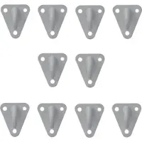 Pricenet Touwhaak Kunststof 45x39mm 10 Stuks In Blister Grijs
