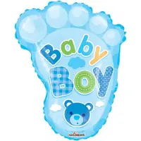 Kaleidoscope Baby boy voetje ballon.