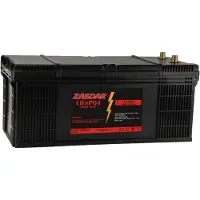 Zasdar Lifepo4 Bluetooth Lithium Battery Charger 200ah 12v Zwart