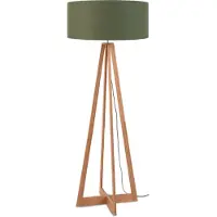 Good&Mojo Bamboe LED Staande Lamp Everest | 1X E27 Max 60W | Green Forest