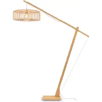 Good&Mojo Bamboe LED Staande Lamp Bromo | 1X E27 Max 60W | Natural/Black