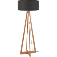 Good&Mojo Bamboe LED Staande Lamp Everest | 1X E27 Max 60W | Dark Grey