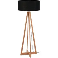 Good&Mojo Bamboe LED Staande Lamp Everest | 1X E27 Max 60W | Black