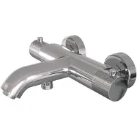 Brauer Chrome Carving thermostatische badkraan chroom set 4