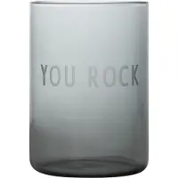 Design Letters favoriete glas 35 cl You rock-black