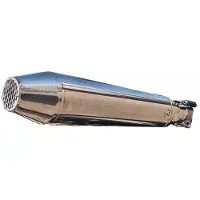 Gpr Exhaust Systems Ultracone Inox Cafè Racer Silencer Without Link Pipe Vf 750 Custom 80-95 Gehomologeerde Uitlaatdemper