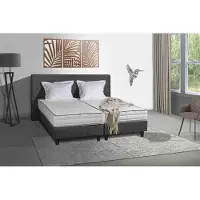 Mörgenn Pocketvering matras Quattro | katoen grijs 200x90x24 cm matrassen | NADUVI