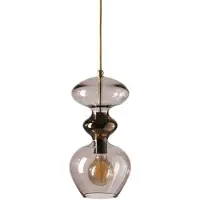 Ebb & Flow Futura Hanglamp Round Gold | Obsidian | Ø: 18 cm E27 IP20