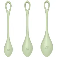 Satisfyer - Yoni Power 2 - geishaballen set - groen - 3-delig