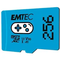 Emtec ECMSDM256GXCU3G mSD 256GB UHS-I U3 V30 A1 Gaming Blue