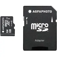 Agfa AgfaPhoto Mobile High Speed 64GB MicroSDXC Class 10 + Adapte