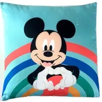 Disney kussen Mickey Mouse junior 40 x 40 cm polyester groen