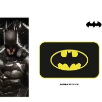 DC Comics deurmat Batman junior 40 x 60 cm polyester zwart/geel