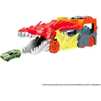 Hot Wheels City - 2-in-1 Launching Dragon Transporter - Truck / Toy Car - Ages 3 and Up GTK42