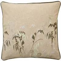 Nordal Hydra kussen zand/groen incl vulling - 42454