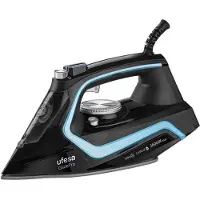 Ufesa PV2600, stoom- en droogstrijkijzer, keramische strijkzool, 180 g/min, zwart, 35 g/min, handmatig