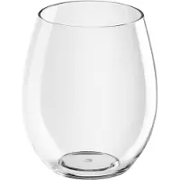 SANTEX 6x Sapglazen/waterglazen 39 cl/390 ml van onbreekbaar transparant kunststof - Drinkglazen