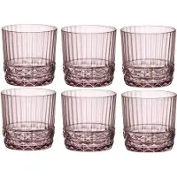 Bormioli Rocco Cocktailglas America' 20S Rocks Lilac Rose 30 cl (Set van 6)