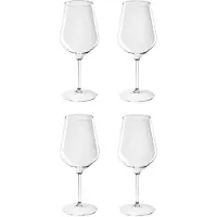 SANTEX 4x Witte of rode wijn glazen 47 cl/470 ml van onbreekbaar kunststof - Wijnglazen