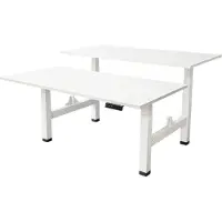 Ivol Elektrisch verstelbaar duo bureau - 160x80 cm - Two dual motor - Wit