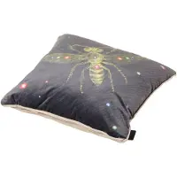 Madison Sierkussen Velvet Insect 45 X 45 Cm Polykatoen Grijs