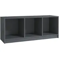 vidaXL Tv-meubel 104x33x41 cm massief grenenhout grijs