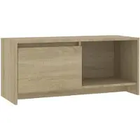 vidaXL Tv-meubel 90x35x40 cm bewerkt hout sonoma eikenkleurig
