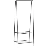 vidaXL Kledingrek 59x35x150 cm zwart
