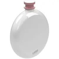 Kikkerland Ronde heupfles, Heupfles, Wit