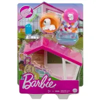 Barbie - Mini-speelset hondenhok met hondje