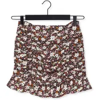 Colourful Rebel Dames Rokken Eliza Flower Pleated Mini Skirt - Zwart - Maat L